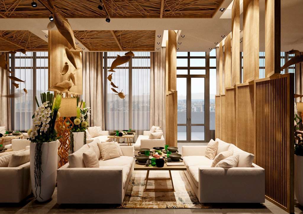 Hotel Doubletree By Hilton Almaty Restaurant photo